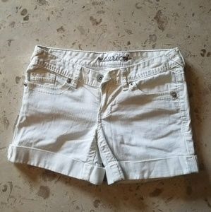 Maurices White denim shorts